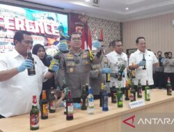 75 ribu botol miras diamankan dan disita jajaran Polda Banten