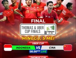 Jadwal Piala Thomas dan Uber 2024 di iNews: Peluang Indonesia Kawinkan Gelar!