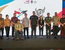 Angela Tanoesoedibjo dan Menpora Dito Ariotedjo Luncurkan Logo serta Maskot Peparnas XVII 2024