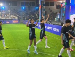 Novia Bachmid Sumbang 1 Gol untuk Tim Vision di Ajang Celebrity Mini Soccer EUPHORIA FEST 2024