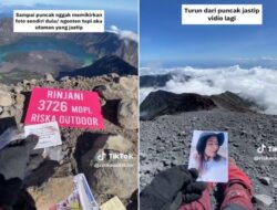 Viral! Wanita Ini Buka Jastip Foto dan Video Ucapan dari Puncak Gunung, Mendaki Jadi Cuan