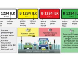 Pelat nomor kendaraan di Indonesia: Warna dan arti dibaliknya